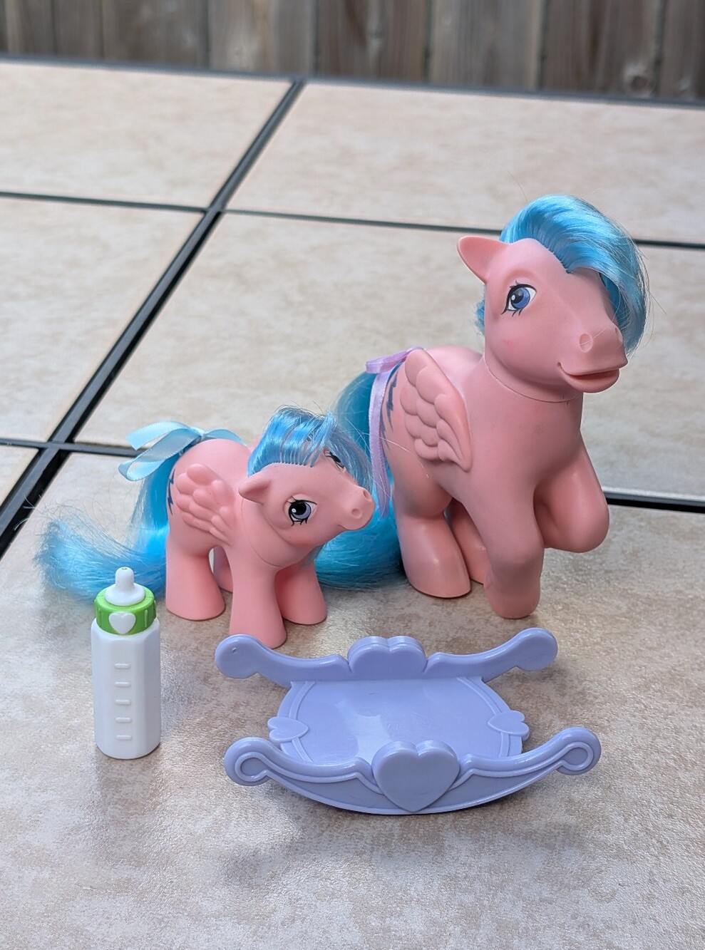Vintage My Little Pony Firefly & Baby Firefly Bundle, 1983